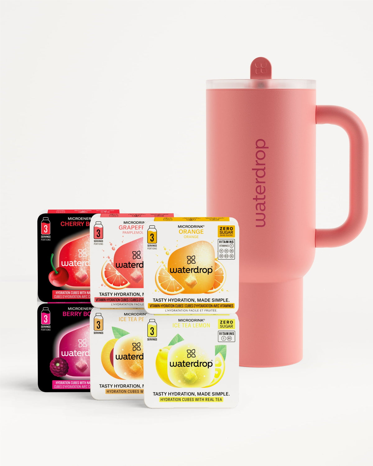 Starter Set Explorer Thermo Tumbler mit Waterdrop Microdrink Probierset.
